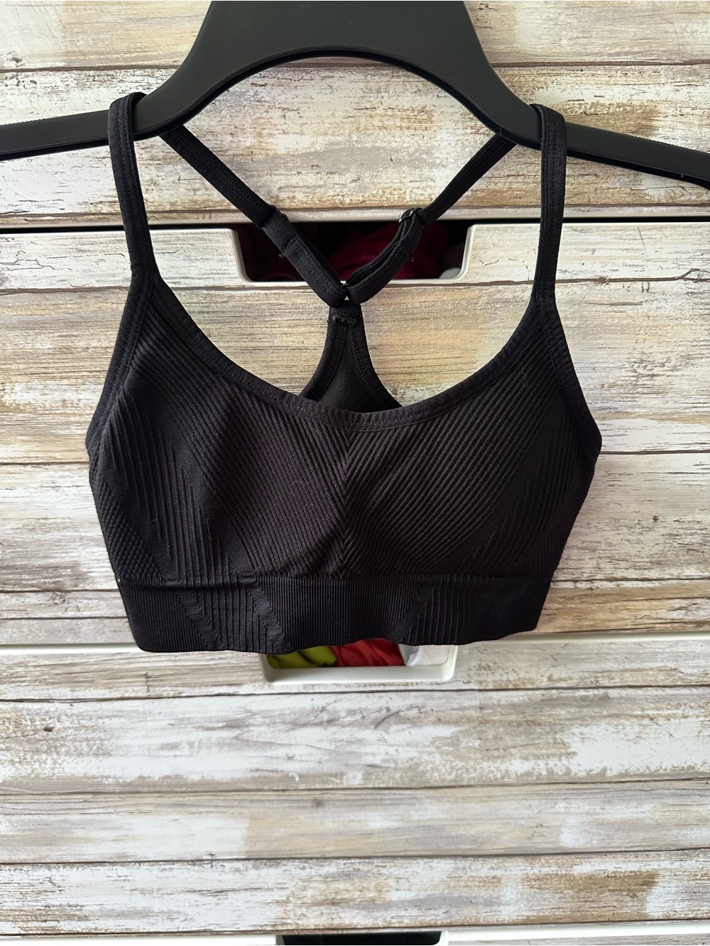 🖤 Avia XS Seamless Strappy Sports Bra Black Ribbed Low Impact Activewear